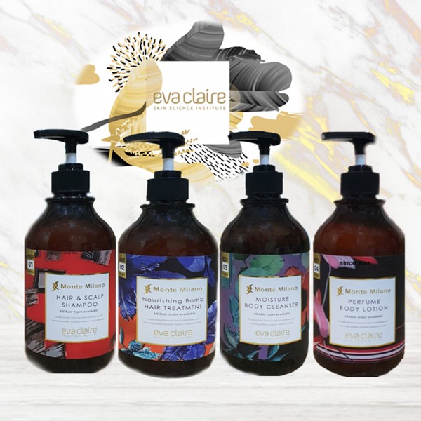 EVACLAIRE HAIR AND BODY CARE SET