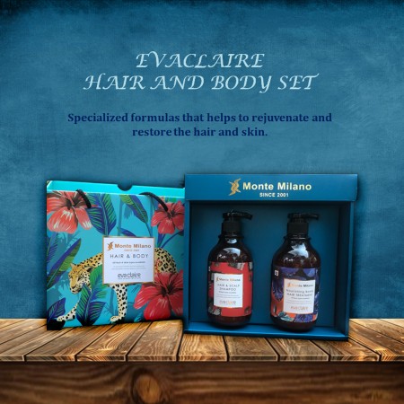 EVACLAIRE HAIR AND BODY SET